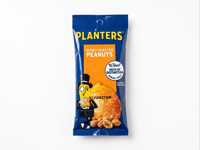 Honey Roasted Peanuts.