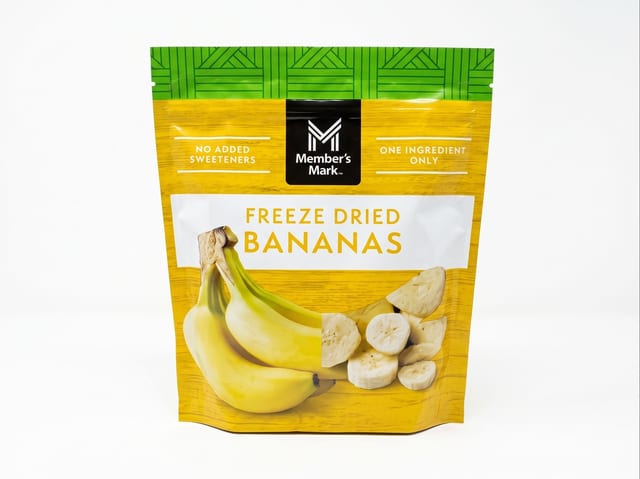 Freeze Dried Bananas.