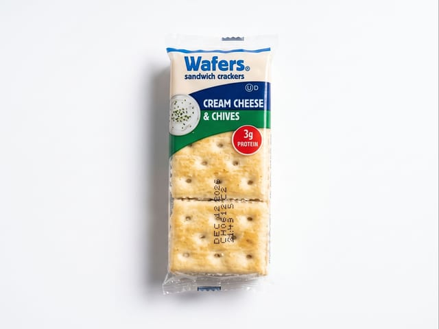 Cream Cheese & Chives Crackers.